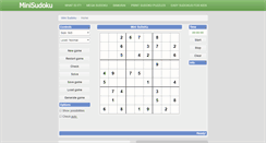 Desktop Screenshot of minisudoku.com